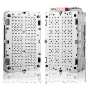 High cavitation packaging injection mold
